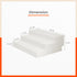 Stomo Taro Multipurpose Shelf Organizer for Home | Pearl White & Skin
